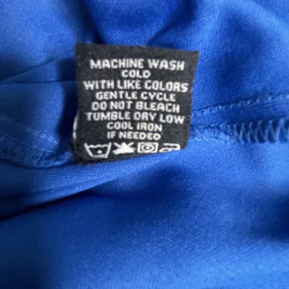 MSK Handkerchief Dress Size 16 Halter Top Paisley Green Blue BOHO Hippie Gypsy - Picture 16 of 16